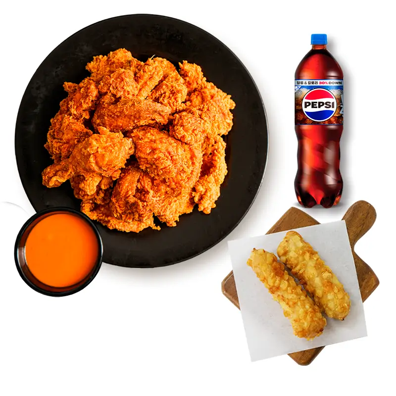 베트남핫스파이스+포테이토치즈스틱(2개)+콜라1.25L